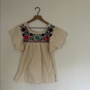 Traditional Mexican Embroidered Shirt